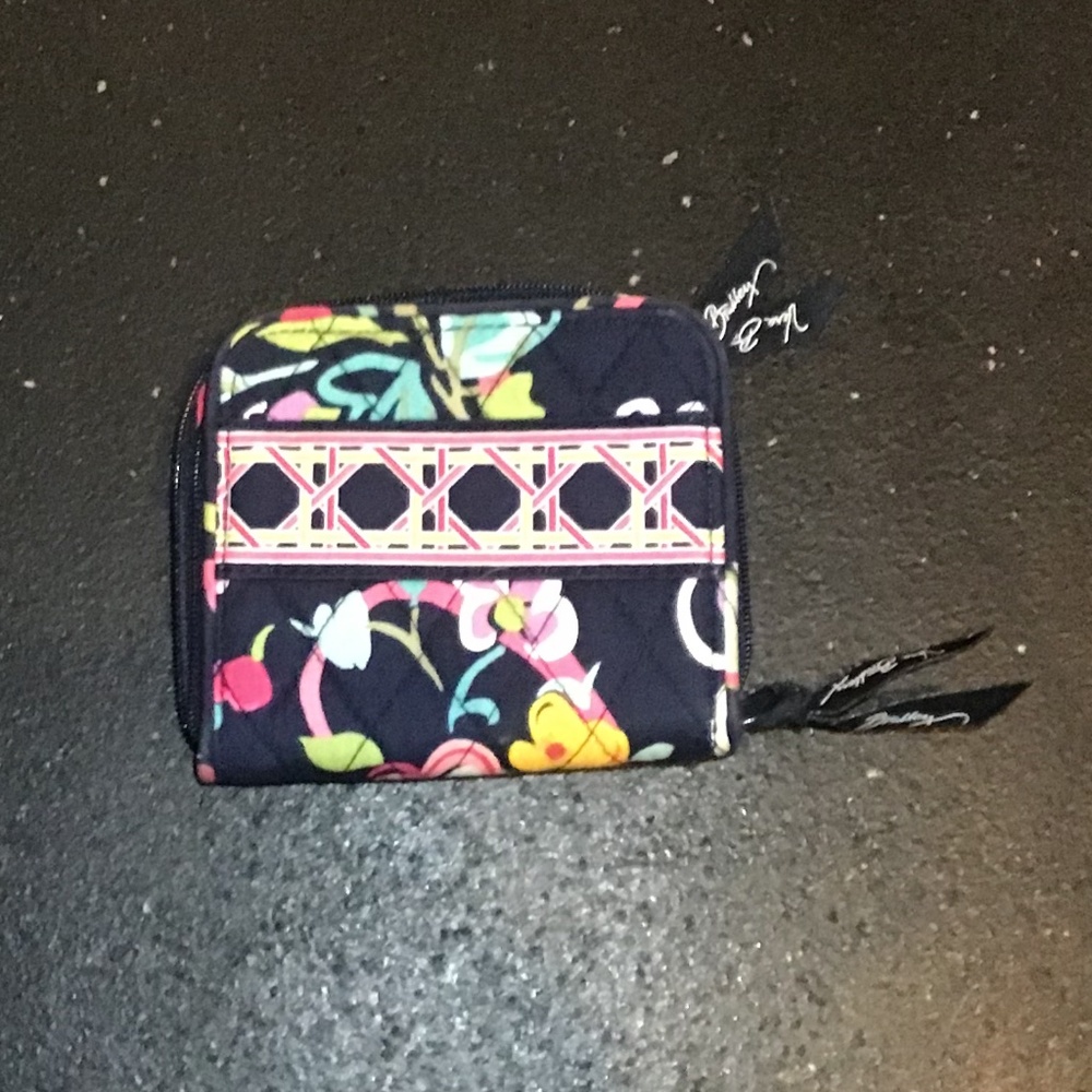Vera Bradley Small Pocket Wallet “Ribbons”